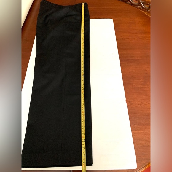 Soft and shiny fine wool blend black blazer & straight pants 2 Pc suit US 12 - Picture 14 of 16